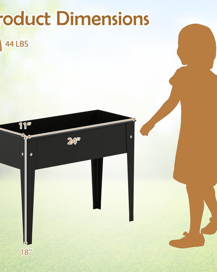 Giantex Metal Raised Garden Bed with Legs(24”x11”x18”)