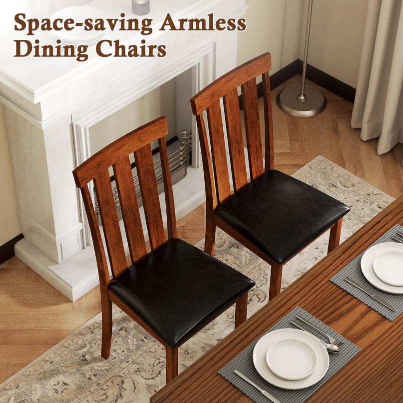 Giantex Wooden Dining Chairs Set of 2/4