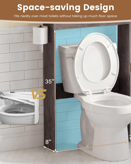 Giantex Over The Toilet Storage Cabinet for Bathroom Laundry