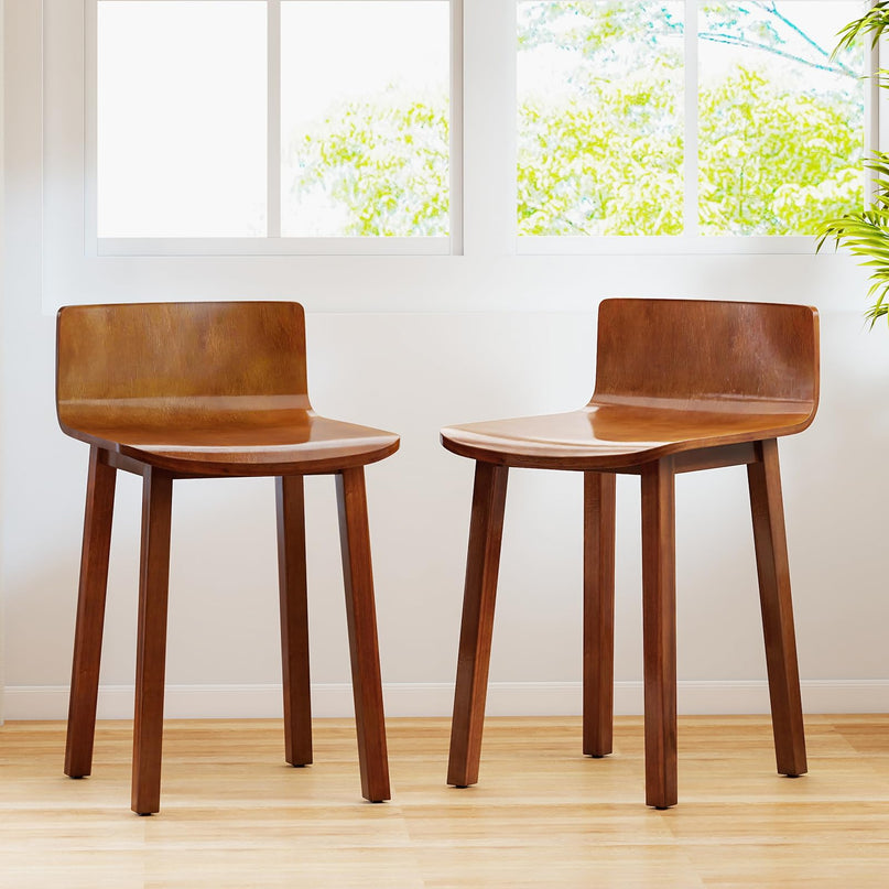 Giantex Wood Dining Chairs Set of 2/4 for Home Living Room