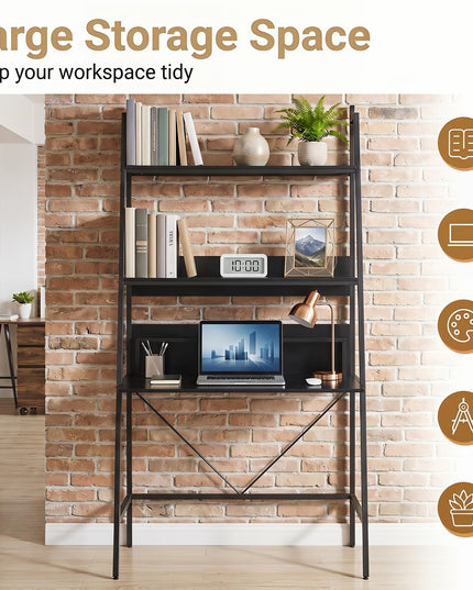 Giantex 3-Tier Ladder Computer Desk for Small Spaces