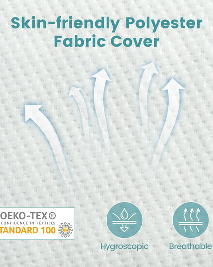 Giantex Cooling Gel Memory Foam Pillow 2 Pack, 3D Cutting Ventilated Cool Gel Pillows with Washable Cover