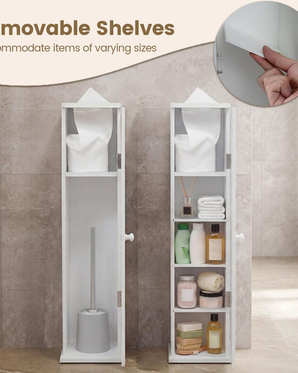 Giantex Small Bathroom Storage Cabinet(6.5" x 6.5" x 27")