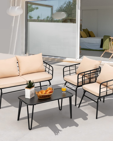 Giantex 4 Piece Patio Conversation Set
