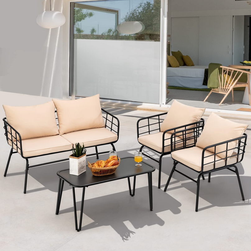 Giantex 4 Piece Patio Conversation Set