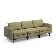 Green / 3 Seat Sofa Couch