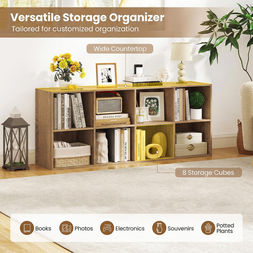 Giantex 8-Cube Bookcase with Anti-Tipping Kits