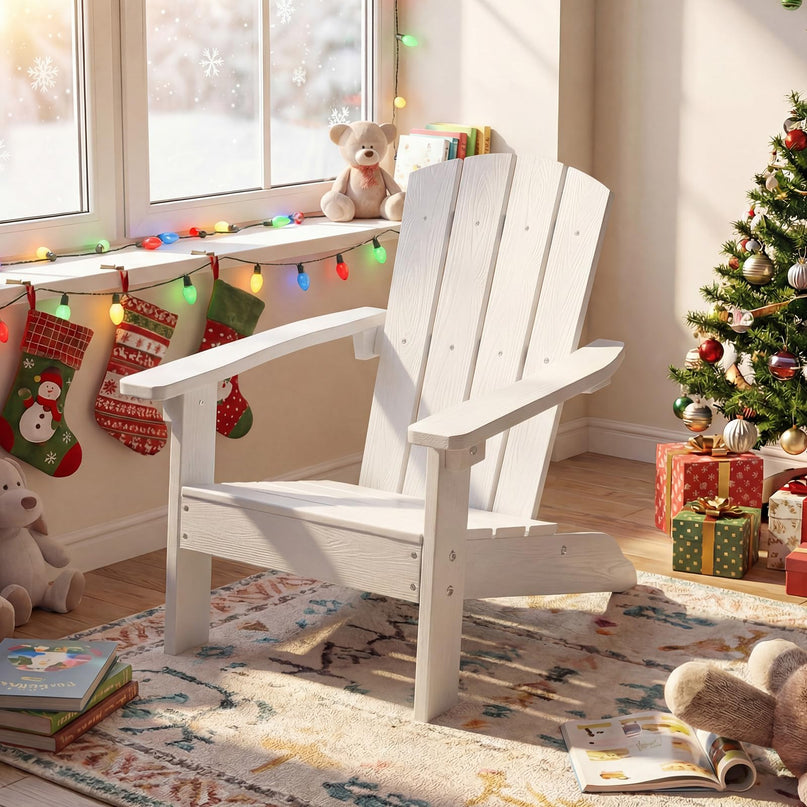 Giantex HIPS Kids Adirondack Chair - All-Weather Lawn Toddler Chair with Ergonomic Design