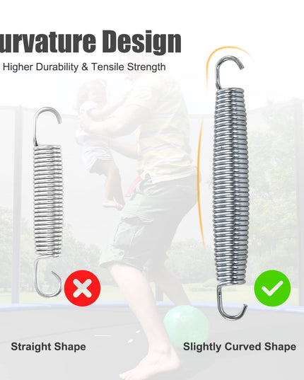 Giantex 7'' Heavy-Duty Galvanized Trampoline Springs
