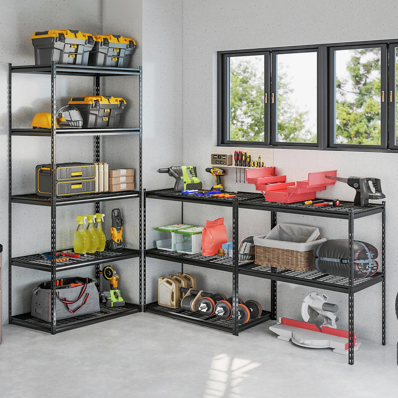 Giantex 5-Tier Metal Storage Shelves Heavy Duty Garage Shelving Units(36" L x 18" W x 72" H)