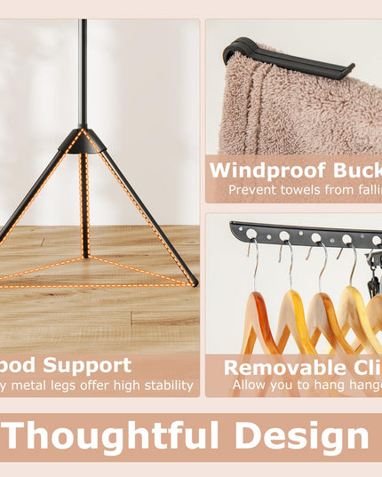 Giantex Tripod Clothes Drying Rack for Laundry Room