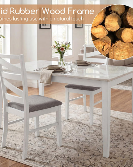 Giantex Kitchen Chairs with Tall Backrests for Dining Room