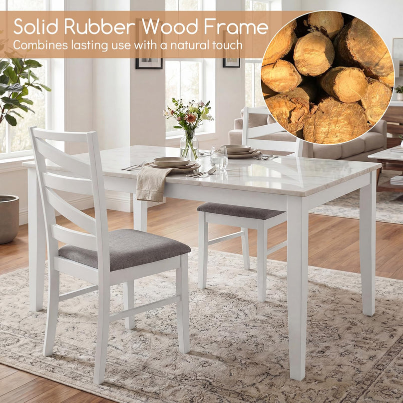 Chaises de cuisine Giantex avec dossiers hauts pour salle à manger