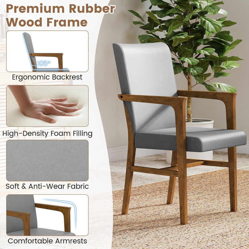 Giantex Mid Century Modern Dining Chairs Set of 2/4
