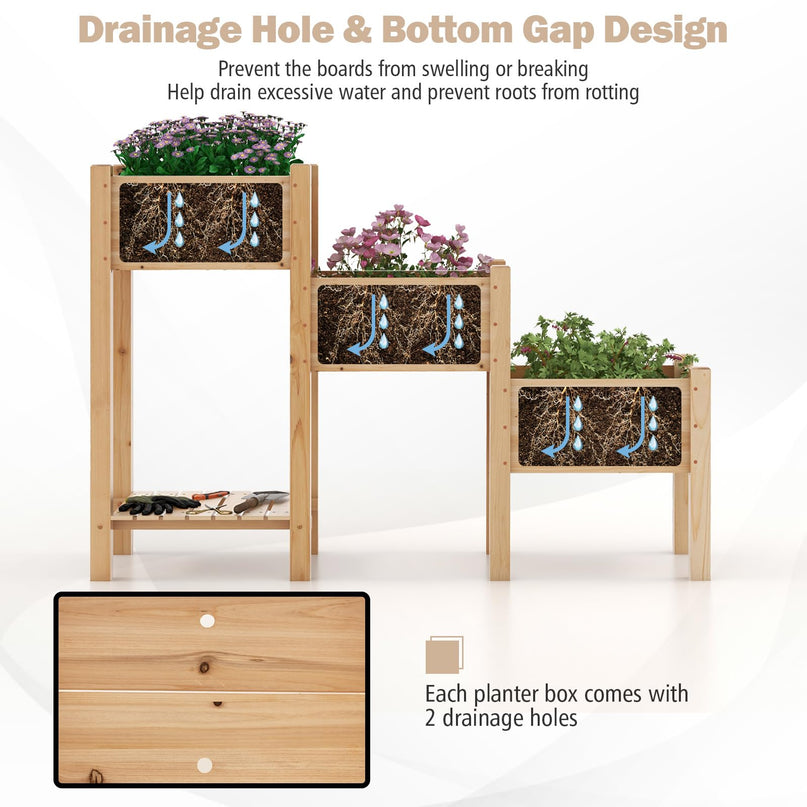 Giantex Raised Garden Bed Set of 3