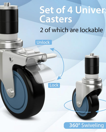Giantex 4 Inch Caster Wheels Pack of 4
