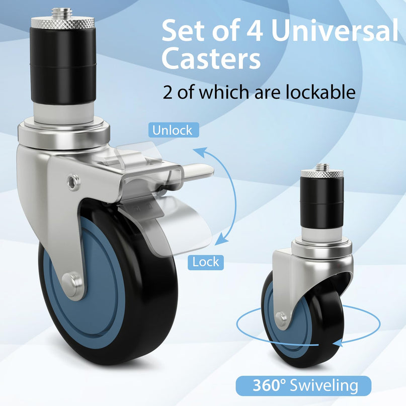 Giantex 4 Inch Caster Wheels Pack of 4