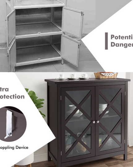 Giantex Buffet Cabinet with Storage, Kitchen Sideboard