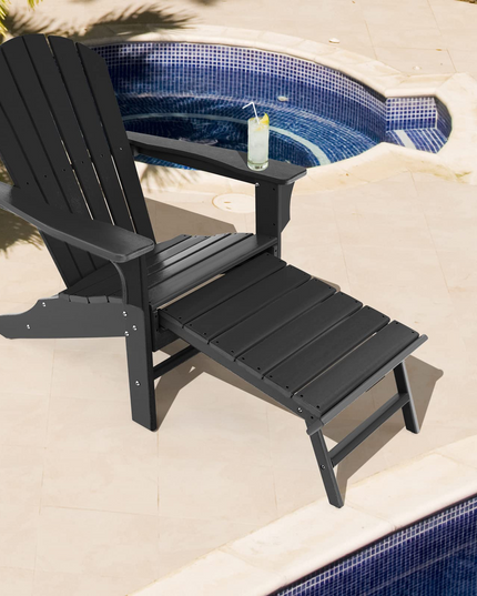 Giantex Adirondack Chair Weather Resistant HDPE Outdoor Fire Pit Chairs