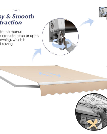 Giantex Retractable Awning for Patio