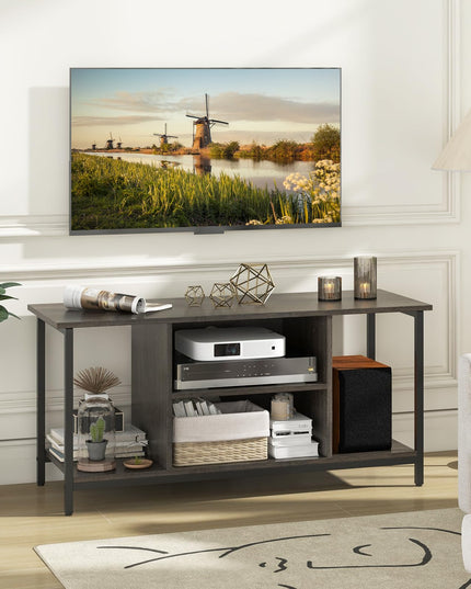 Giantex TV Stand for TV Up to 50” TVs, Entertainment Center with Charging Station, USB & Type C Ports