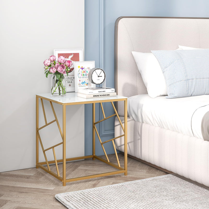 Giantex Gold Side Table