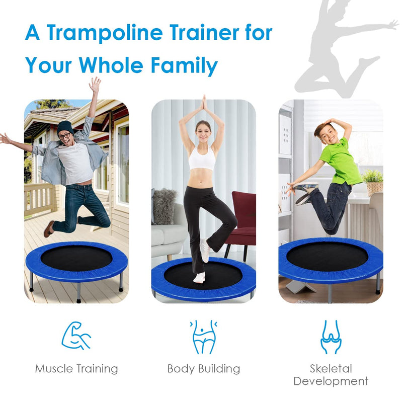Giantex 36"  Foldable Rebounder Trampoline for Adults