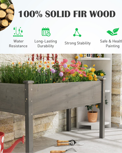 Raised Garden Bed with Legs, 49" L x 23" W x 30" H