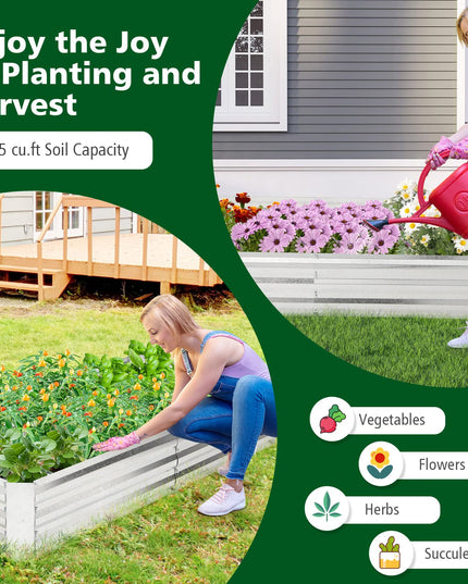 Giantex Galvanized Raised Garden Bed
