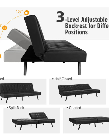Giantex Convertible Sofa Bed, Futon Sleeper Couch