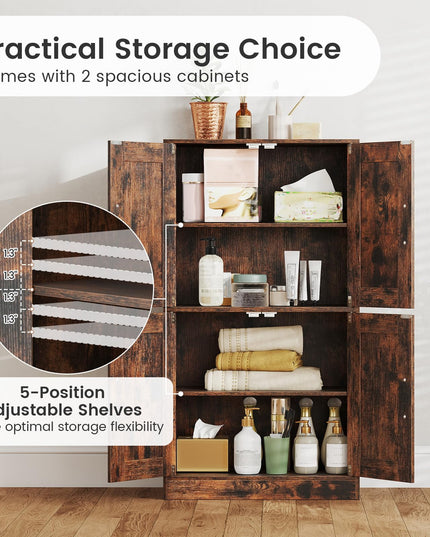 Meuble de Rangement pour Salle de Bain Giantex 110,5 cm