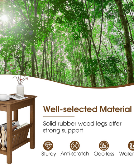 Giantex 2-Tier Narrow End Table