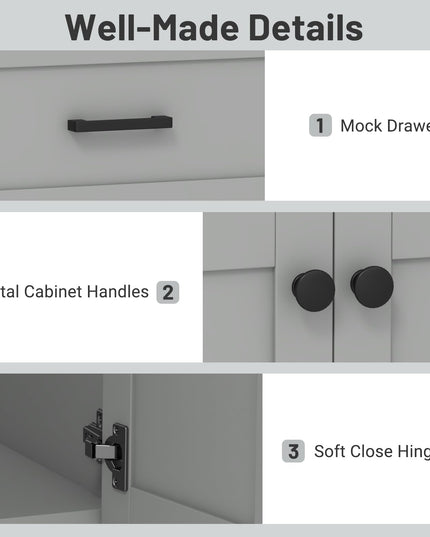 Giantex 24” Undermount Bathroom Cabinet with Ceramic Basin