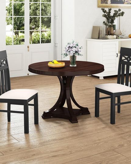 Giantex Chaises de salle à manger en bois, lot de 2 ou 4, pour cuisine et salon