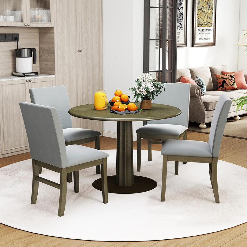 Giantex Upholstered Dining Chairs Set for Restaurant