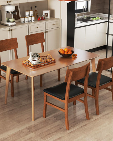 Giantex Wooden Dining Chairs Set of 2/4 for Dining Room
