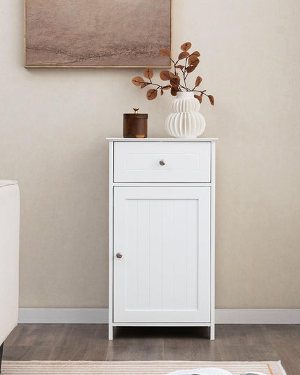 Giantex Floor Bathroom Storage Cabinet Freestanding Cabinet with Drawer