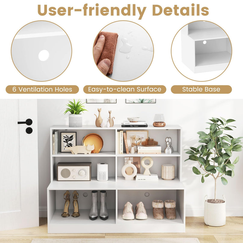 Giantex Storage Bench with Shelf for Living Room