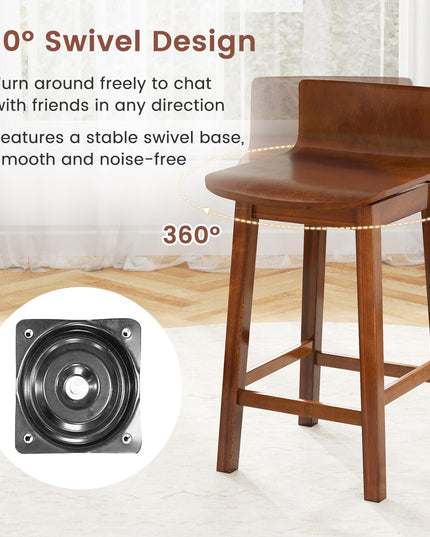 Giantex 24.5" Swivel Bar Stools Set of 2/4