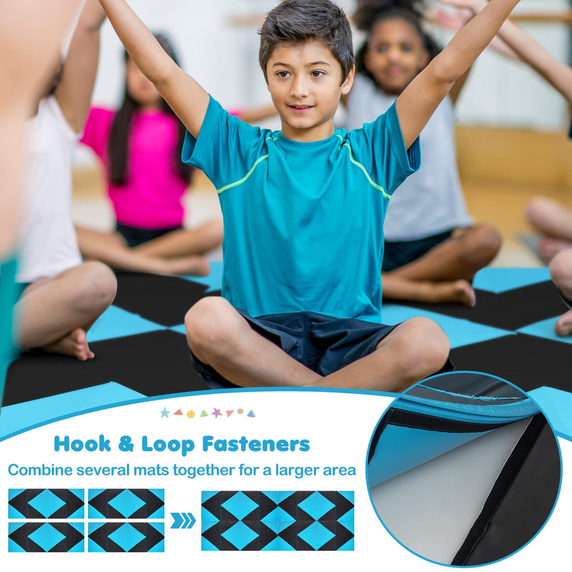Giantex 4'x10' Gymnastics Mat, 2" Thick Folding Tumbling Mat with Carrying Handles