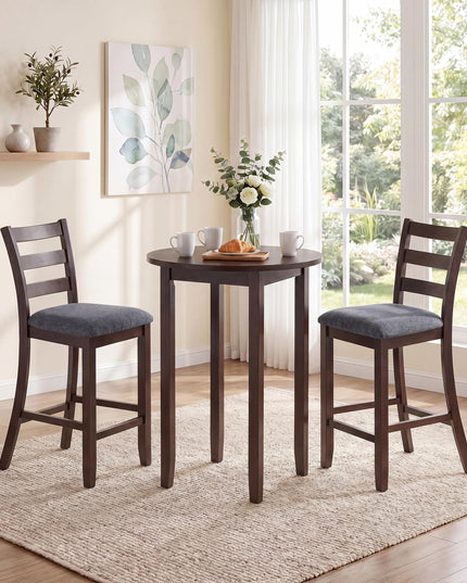 Giantex Counter Height Bar Stools Set of 2/4 w/Backrest Padded Seat