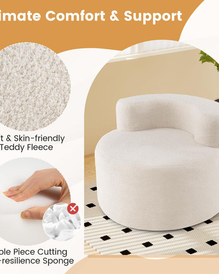 Fauteuil rond Giantex pour chambre ou salon
