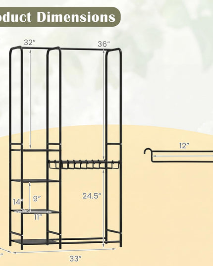 Giantex Clothes Rack with Pants Hangers