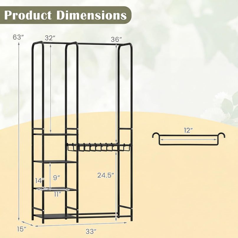 Giantex Clothes Rack with Pants Hangers
