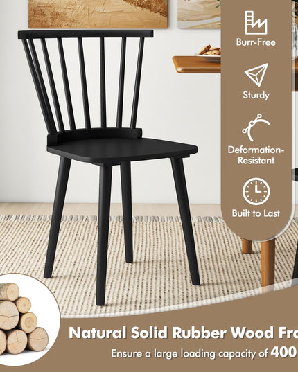 Giantex Wood Dining Chair, Windsor Dining Chairs