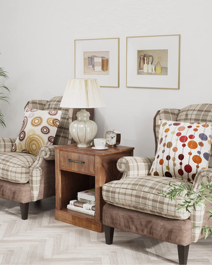 Wooden Sofa Side Table for Bedroom Office Study