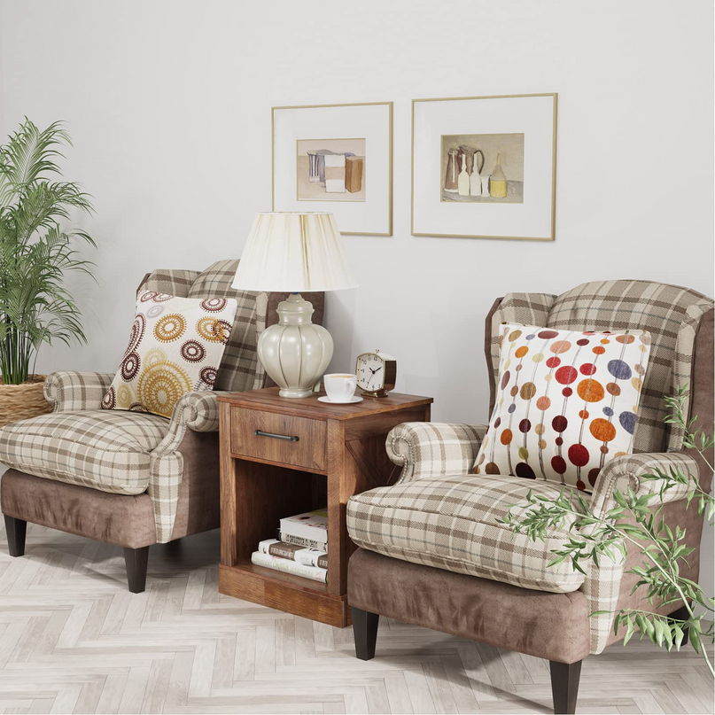 Wooden Sofa Side Table for Bedroom Office Study