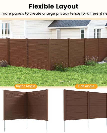 Giantex Outdoor Privacy Screen | 48''W x 48''H Decorative Air Conditioner Fence