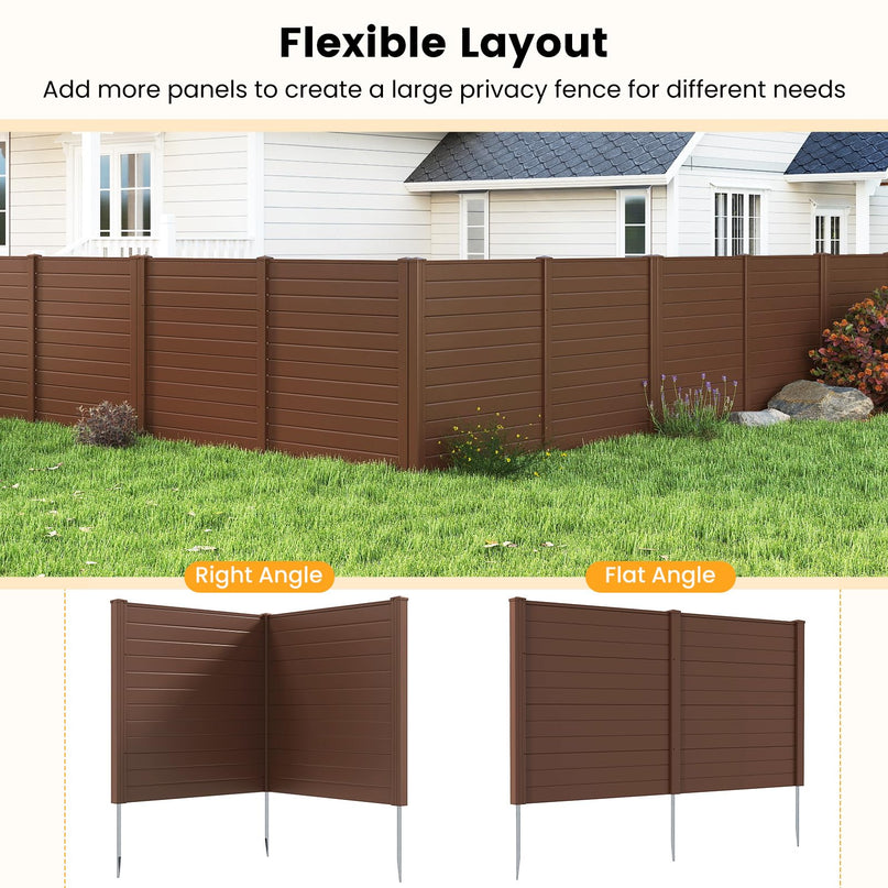 Giantex Outdoor Privacy Screen | 48''W x 48''H Decorative Air Conditioner Fence