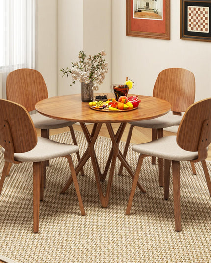 Giantex Wooden Dining Chairs Set of 2/4 for Living Dining Room